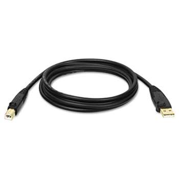 TRIPPLITE USB 2.0 Gold Cable, 15 ft, Black