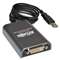 Tripp Lite U244001R USB Display Adapter, 4 in, Black