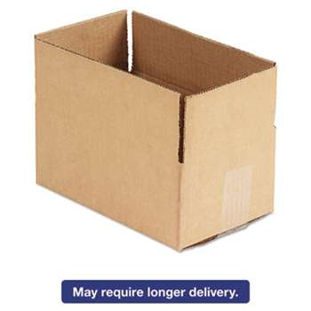 GENERAL SUPPLY Brown Corrugated - Fixed-Depth Shipping Boxes, 10l x 6w x 4h, 25/Bundle