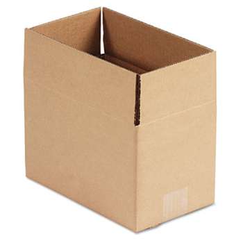 General Supply 1066 Brown Corrugated - Fixed-Depth Shipping Boxes, 6l x 10w x 6h, 25/Bundle