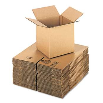 GENERAL SUPPLY Brown Corrugated - Cubed Fixed-Depth Shipping Boxes, 8l x 8w x 8h, 25/Bundle