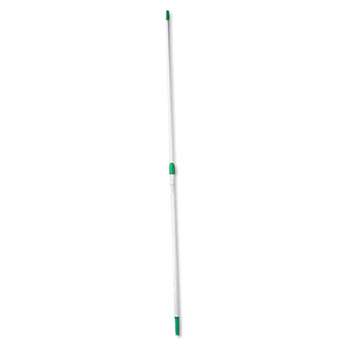 UNGER Opti-Loc Aluminum Extension Pole, 8ft, Two Sections, Green/Silver