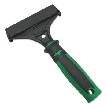 UNGER Ergotec Short Handle Scraper, 4" Blade Width