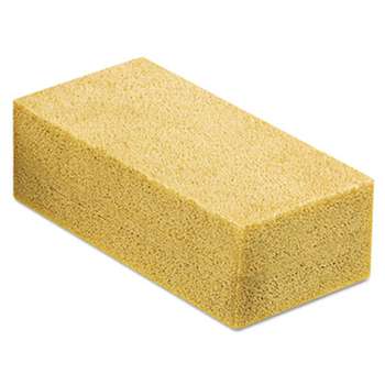 UNGER Fixi-Clamp Sponge, 8 x 3 in, 2" Thick, Orange