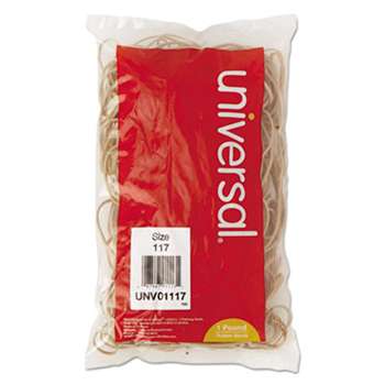 UNIVERSAL OFFICE PRODUCTS Rubber Bands, Size 117, 7 x 1/8, 210 Bands/1lb Pack