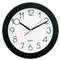 UNIVERSAL OFFICE PRODUCTS Round Wall Clock, 9 3/4", Black