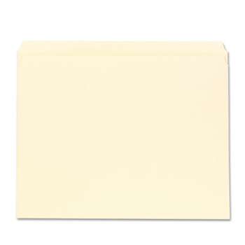 UNIVERSAL OFFICE PRODUCTS File Folders, Straight Cut, One-Ply Top Tab, Letter, Manila, 100/Box