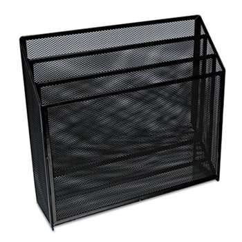 UNIVERSAL OFFICE PRODUCTS Mesh Three-Tier Organizer, Black