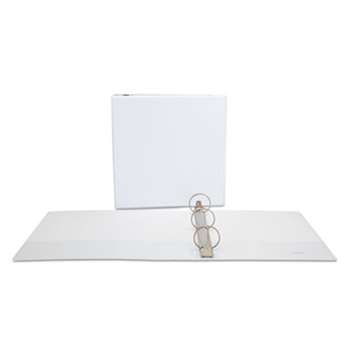 UNIVERSAL OFFICE PRODUCTS Economy Round Ring View Binder, 2" Capacity, White