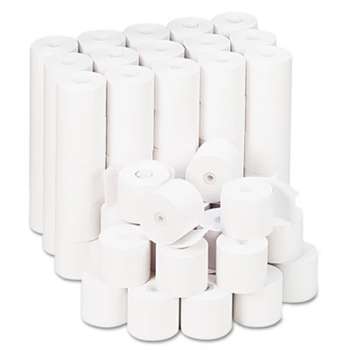 UNIVERSAL OFFICE PRODUCTS Adding Machine/Calculator Roll, 16 lb, 1/2" Core, 2-1/4" x 165 ft, White, 100/CT