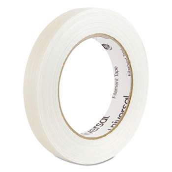 UNIVERSAL OFFICE PRODUCTS 110# Utility Grade Filament Tape, 18mm x 54.8m, 3" Core, Clear