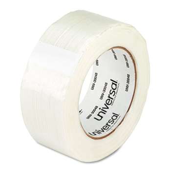 UNIVERSAL OFFICE PRODUCTS 110# Utility Grade Filament Tape, 48mm x 54.8m, 3" Core, Clear