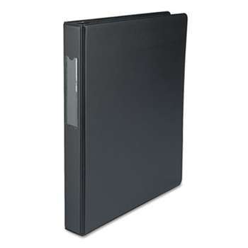 UNIVERSAL OFFICE PRODUCTS Economy Non-View Round Ring Binder With Label Holder, 1" Capacity, Black