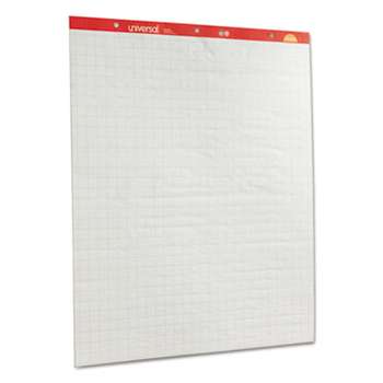 UNIVERSAL OFFICE PRODUCTS Recycled Easel Pads, Quadrille Rule, 27 x 34, White, 50 Sheet 2/Ctn