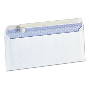 UNIVERSAL OFFICE PRODUCTS Peel Seal Strip Business Envelope, Security Tint, #10, White, 100/Box