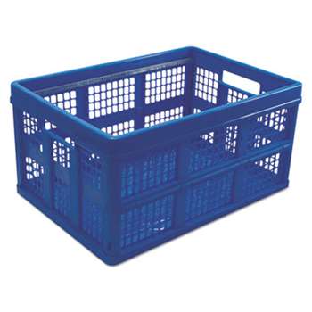 UNIVERSAL OFFICE PRODUCTS Filing/Storage Tote Storage Box, Plastic, 20-1/8 x 14-5/8 x 10-3/4, Blue