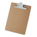 UNIVERSAL OFFICE PRODUCTS Hardboard Clipboard, 1" Capacity, Holds 8 1/2 x 11, Brown