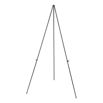 UNIVERSAL OFFICE PRODUCTS Instant Setup Foldaway Easel, Adjusts 15" to 61" High, Steel, Black
