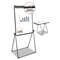 UNIVERSAL OFFICE PRODUCTS Foldable Double Sided Dry Erase Easel, 28.5 x 37.5, White/Black