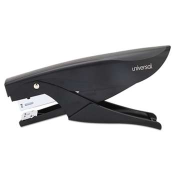UNIVERSAL OFFICE PRODUCTS Deluxe Plier Stapler, 20-Sheet Capacity, 1 3/4" Throat, Black