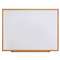 UNIVERSAL OFFICE PRODUCTS Dry Erase Board, Melamine, 48 x 36, Oak Frame
