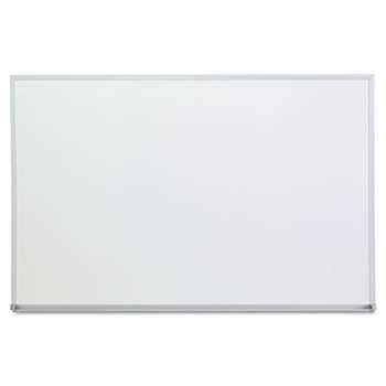 UNIVERSAL OFFICE PRODUCTS Dry Erase Board, Melamine, 36 x 24, Satin-Finished Aluminum Frame
