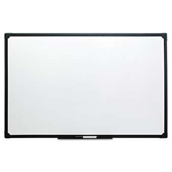 UNIVERSAL OFFICE PRODUCTS Dry Erase Board, Melamine, 48 x 36, Black Frame