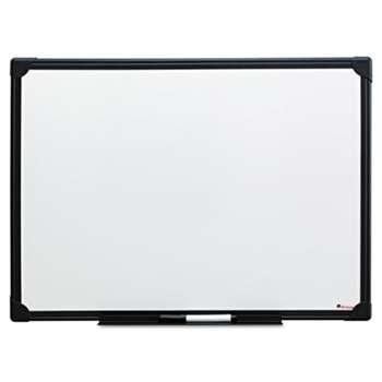 UNIVERSAL OFFICE PRODUCTS Dry Erase Board, Melamine, 24 x 18, Black Frame