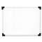 UNIVERSAL OFFICE PRODUCTS Dry Erase Board, Melamine, 24 x 18, White, Black/Gray, Aluminum/Plastic Frame