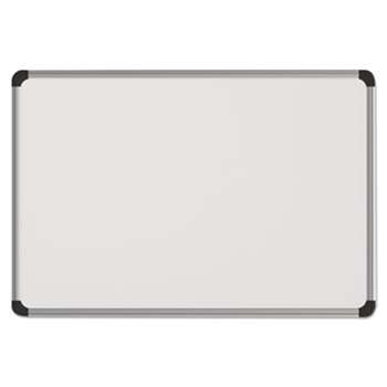 UNIVERSAL OFFICE PRODUCTS Magnetic Steel Dry Erase Board, 48 x 36, White, Aluminum Frame