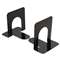 UNIVERSAL OFFICE PRODUCTS Economy Bookends, Nonskid, 4 3/4 x 5 1/4 x 5, Heavy Gauge Steel, Black