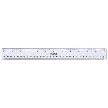 UNIVERSAL OFFICE PRODUCTS Acrylic Plastic Ruler, 12", Clear