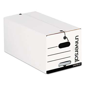 UNIVERSAL OFFICE PRODUCTS String/Button Storage Box, Legal, Fiberboard, White, 12/Carton