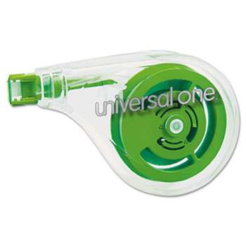 UNIVERSAL OFFICE PRODUCTS Sideways Application Correction Tape, 1/5" x 393", 2/Pack