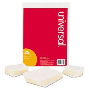 UNIVERSAL OFFICE PRODUCTS Clear Laminating Pouches, 3 mil, 9 x 14 1/2, 25/Pack