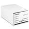 UNIVERSAL OFFICE PRODUCTS Storage Box Drawer Files, Legal, Fiberboard, 15" x 24" x 10", White, 6/Carton
