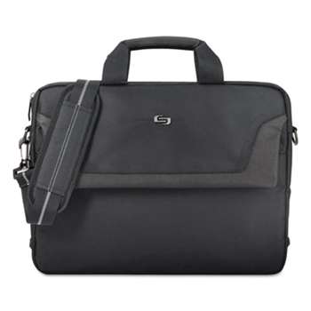 UNITED STATES LUGGAGE Pro Slim Brief, 16", 15 1/2" x 2" x 11 1/2", Black