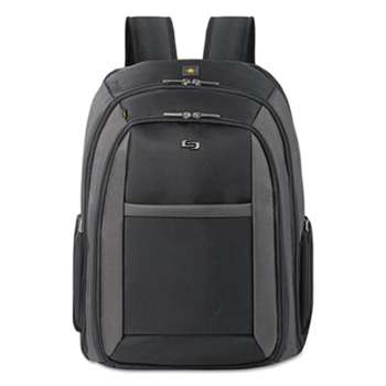 UNITED STATES LUGGAGE Pro CheckFast Backpack, 16", 13 3/4" x 6 1/2" x 17 3/4", Black