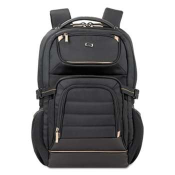 UNITED STATES LUGGAGE Pro Backpack, 17.3", 12 1/4" x 6 3/4" x 17 1/2", Black