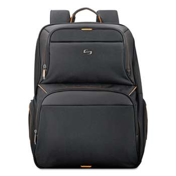 UNITED STATES LUGGAGE Urban Backpack, 17.3", 12 1/2" x 8 1/2" x 18 1/2", Black