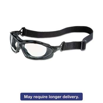 HONEYWELL ENVIRONMENTAL Seismic Sealed Eyewear, Clear Uvextra AF Lens, Black Frame