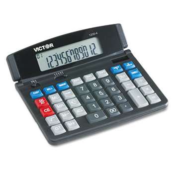 VICTOR TECHNOLOGIES 1200-4 Business Desktop Calculator, 12-Digit LCD
