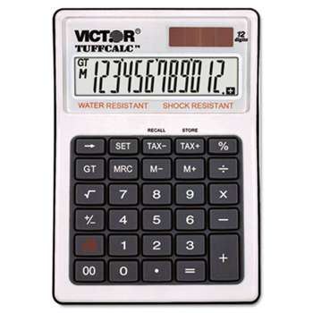 VICTOR TECHNOLOGIES TUFFCALC Desktop Calculator, 12-Digit LCD