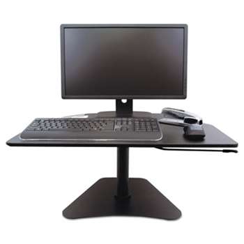 VICTOR TECHNOLOGIES High Rise Collection Adjustable Stand-Up Desk Converter, 28 x 23 x 16 3/4, Black