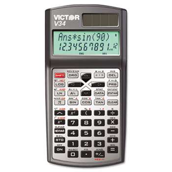 VICTOR TECHNOLOGIES V34 Advanced Scientific Calculator, 10-Digit LCD