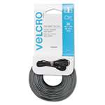 VELCRO USA, INC. Reusable Self-Gripping Cable Ties, 1/2 x 15 inches, Black/Gray, 30 Ties Each