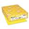 NEENAH PAPER Color Paper, 24lb, 8 1/2 x 11, Lift-Off Lemon, 500 Sheets