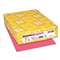 NEENAH PAPER Color Cardstock, 65lb, 8 1/2 x 11, Plasma Pink, 250 Sheets