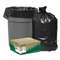 WEBSTER INDUSTRIES Recycled Can Liners, 31-33gal, 1.65mil, 33 x 39, Black, 100/Carton