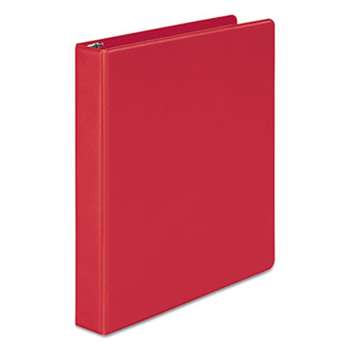 WILSON JONES CO. 368 Basic Round Ring Binder, 1" Cap, Red